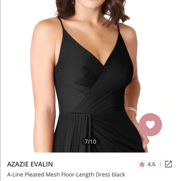 Azazie Evalin bridesmaid dress, floor length, size 6 - Picture 3 of 3